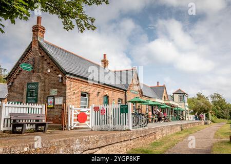 Gare de Yarmouth, Yarmouth, Île de Wight, Angleterre, Royaume-Uni Banque D'Images