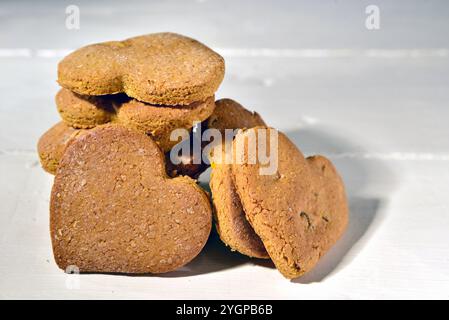 Biscuits rustiques avec farines complètes et semoule de maïs Banque D'Images