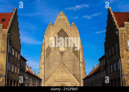 Église Grundtvigs dans le quartier Bispebjerg, Copenhague, Danemark, Europe, fusion de l'expressionnisme de briques et de l'architecture gothique Banque D'Images