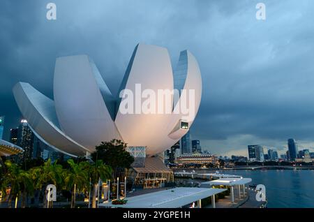 Sciences de l'Art Museum, Marina Bay, à Singapour, en Asie du Sud-Est, l'Asie Banque D'Images