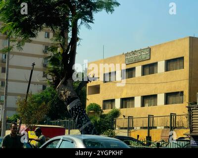 Le Caire, Égypte, octobre 28 2024 : L'école secondaire Al-Tawfiqiya pour garçons est l'une des plus anciennes écoles d'Égypte, l'école secondaire El Tawfikia à Shubra St Banque D'Images