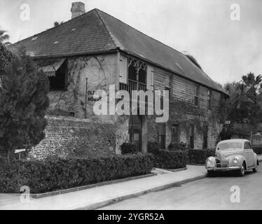 La plus ancienne maison d'Amérique, composée Augustine Florida Banque D'Images