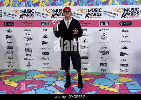 Barcelone, Espagne. 08 novembre 2024. Photocall Los 40 Music Awards à Barcelone crédit : CORDON PRESS/Alamy Live News Banque D'Images