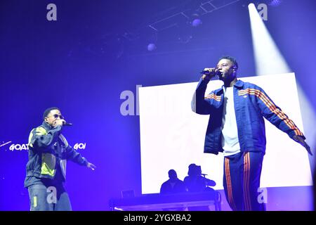 Ninho et Niska concert release party de l'album ' GOAT' à l'Adidas Arena Banque D'Images