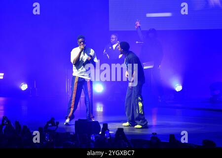 Ninho et Niska concert release party de l'album ' GOAT' à l'Adidas Arena Banque D'Images