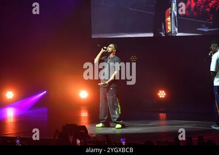 Ninho et Niska concert release party de l'album ' GOAT' à l'Adidas Arena Banque D'Images