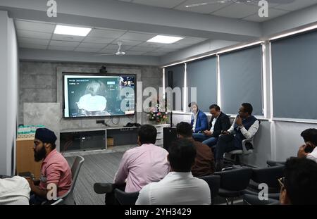 New Delhi, Inde. 08 novembre 2024. NEW DELHI INDE 8 NOVEMBRE 2024 chirurgie en direct au Centre for Sports Injury à Safdarjung Enclave le 8 novembre 2024 à New Delhi Inde photo par Vipin Kumar Hindustan Times crédit : Sipa USA/Alamy Live News Banque D'Images