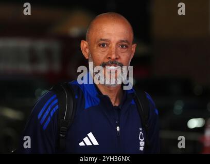 Photo du dossier datée du 21/10/24 de Nuno Espirito Santo, gérant de Nottingham Forest. Nuno Espirito Santo, patron de Nottingham Forest, insiste sur le fait que personne au City Ground ne se laisse emporter par le début de saison du club. Date d'émission : samedi 9 novembre 2024. Banque D'Images