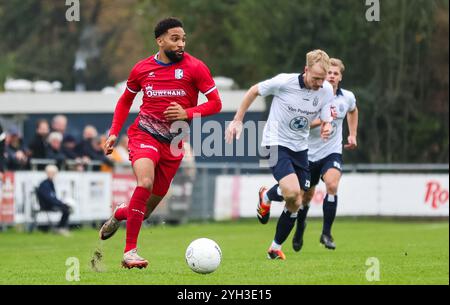 HEEMSTEDE, 09-11-2024, Sportcomplex RCH, Betnation Divisie, Dutch Tweede Divisie Football, saison 2024 / 2025. Match entre Koninklijke HFC - Quick Boys. Joueur de Quick Boys Ivailo Staal. Banque D'Images