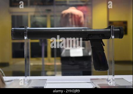 Welrod un pistolet surpressé utilisé pour la première fois dans la seconde Guerre mondiale. Banque D'Images