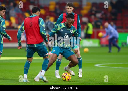 Londres, Royaume-Uni. 09 novembre 2024. Londres, Angleterre, 9 octobre 2024 : lors du match de premier League entre Brentford et Bournemouth au Gtech Community Stadium de Londres, Angleterre (Alexander Canillas/SPP) crédit : SPP Sport Press photo. /Alamy Live News Banque D'Images