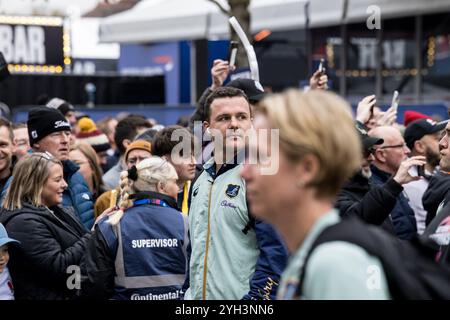 Twickenham, Royaume-Uni. 09 novembre 2024. L'équipe australienne de rugby arrive à l'Allianz Stadium avant le match amical international entre l'Angleterre et l'Australie au Twickenham Stadium, Twickenham, Royaume-Uni, le 9 novembre 2024. Photo de Steve Ball. Utilisation éditoriale uniquement, licence requise pour une utilisation commerciale. Aucune utilisation dans les Paris, les jeux ou les publications d'un club/ligue/joueur. Crédit : UK Sports pics Ltd/Alamy Live News Banque D'Images