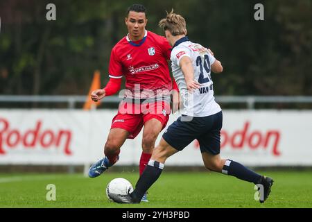 HEEMSTEDE, 09-11-2024, Sportcomplex RCH, Betnation Divisie, Dutch Tweede Divisie Football, saison 2024 / 2025. Match entre Koninklijke HFC - Quick Boys. Joueur de Quick Boys Ivailo Staal. Banque D'Images