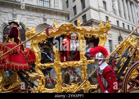 Londres, Royaume-Uni, 9 novembre 2024. Alastair King DL est le 696e Lord Mayor de la ville de Londres au Lord Mayors Show annuel dans la ville de Londres. Crédit : A.A. Gill/Alamy Live News Banque D'Images