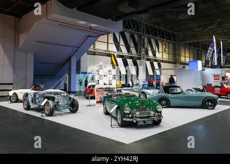 Stand JME Austin Healey au salon NEC Classic car 2024 Banque D'Images