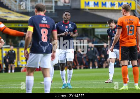 Dundee, Écosse. 9 novembre 2024. Akil Wright en action lors du William Hill SPFL Premiership match entre Dundee United et Ross County au Tannadice Park, Dundee. Crédit : Connor Douglas/Alamy Live News Banque D'Images