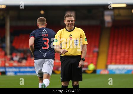 Dundee, Écosse. 9 novembre 2024. John Beaton est tout souriant pendant le match de premier rang de William Hill SPFL entre Dundee United et Ross County à Tannadice Park, Dundee. Crédit : Connor Douglas/Alamy Live News Banque D'Images