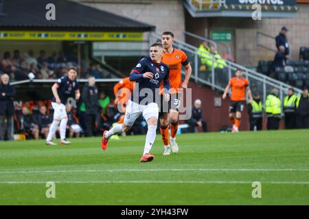 Dundee, Écosse. 9 novembre 2024. Ronan Hale en action lors du William Hill SPFL Premiership match entre Dundee United et Ross County au Tannadice Park, Dundee. Crédit : Connor Douglas/Alamy Live News Banque D'Images