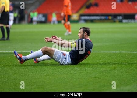 Dundee, Écosse. 9 novembre 2024. Connor Randall est photographié lors du match de premier rang de William Hill SPFL entre Dundee United et Ross County au Tannadice Park, Dundee. Crédit : Connor Douglas/Alamy Live News Banque D'Images