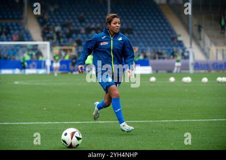 GIA Corley (TSG Hoffenheim, #10), GER, TSG 1899 Hoffenheim vs VfL Wolfsburg, Google Pixel Frauen Bundesliga, 9. Spieltag, saison 2024/2025, 09.11.2024 la réglementation DFB interdit toute utilisation de photographies comme séquences d'images et/ou quasi-vidéo Foto : Eibner-Pressefoto/Michael Memmler Banque D'Images