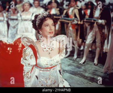 MERLE OBERON comme l'impératrice Joséphine dans DESIREE 1954 réalisateur HENRY KOSTER Book ANNEMARIE SELINKO costume Design RENÉ HUBERT et CHARLES LE MAIRE musique ALEX NORTH Twentieth Century Fox Banque D'Images