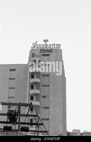 Eilat, Israël- 10 mai 2024 : vue extérieure de l'hôtel Aquamarine Banque D'Images