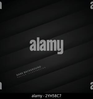 arrière-plan avec bandes noires Illustration de Vecteur