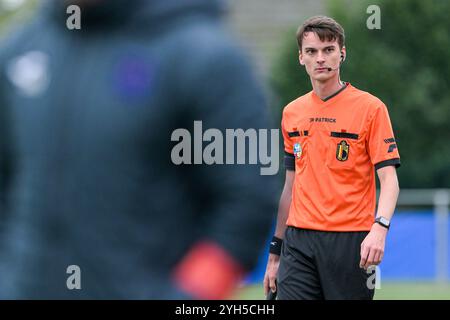 L'arbitre adjoint Jasper Schuurmans photographié lors d'un match de football féminin entre les KRC Genk Ladies et le RSC Anderlecht le 9ème jour de la saison 2024 - 2025 de la Super League belge Lotto Womens, le samedi 9 novembre 2024 à Genk, BELGIQUE . Crédit : Sportpix/Alamy Live News Banque D'Images