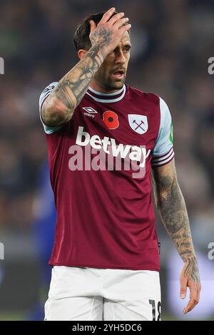 Londres, Royaume-Uni. 09 novembre 2024. L'attaquant de West Ham Danny ings (18 ans) lors du match de West Ham United FC contre Everton FC English premier League au London Stadium, Londres, Angleterre, Royaume-Uni le 9 novembre 2024 Credit : Every second Media/Alamy Live News Banque D'Images