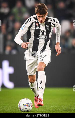 Nicolo SAVONA de la Juventus lors du championnat italien Serie A match de football entre la Juventus FC et le Torino FC le 9 novembre 2024 au stade Allianz de Turin, Italie Banque D'Images