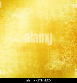 fond d'or abstrait ton de couleur jaune chaud, texture grunge Banque D'Images