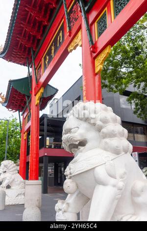 Chinatown Piafang Gate, Chinatown Adelaide, Moonta Street, Adélaïde, Australie méridionale, Australie Banque D'Images