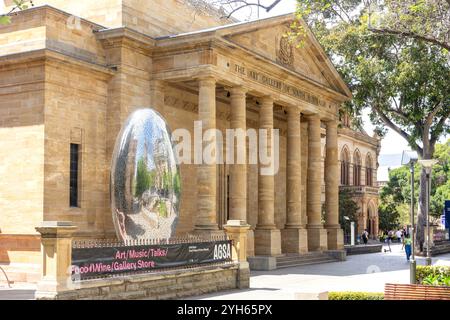 Entrée à la galerie d'art d'Australie méridionale, North Terrace, Adélaïde, Australie méridionale, Australie Banque D'Images