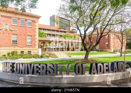 Lady Symon Building and Sign à l'Université d'Adélaïde, Victoria Drive, Adélaïde, Australie méridionale, Australie Banque D'Images