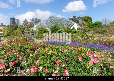 Roseraie internationale et conservatoire du Bicentenaire, jardin botanique d'Adélaïde, North Terrace, Adélaïde, Australie méridionale, Australie Banque D'Images