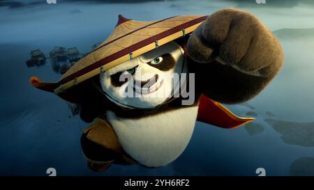KUNG Fu PANDA 4 (2024), réalisé par MIKE MITCHELL et STEPHANIE STINE. Crédit : DreamWorks animation / Universal Pictures / album Banque D'Images