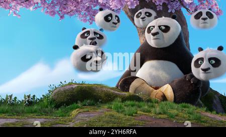 KUNG Fu PANDA 4 (2024), réalisé par MIKE MITCHELL et STEPHANIE STINE. Crédit : DreamWorks animation / Universal Pictures / album Banque D'Images