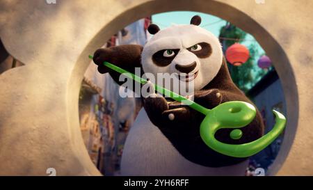 KUNG Fu PANDA 4 (2024), réalisé par MIKE MITCHELL et STEPHANIE STINE. Crédit : DreamWorks animation / Universal Pictures / album Banque D'Images