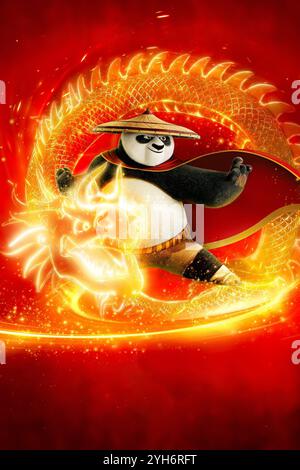 KUNG Fu PANDA 4 (2024), réalisé par MIKE MITCHELL et STEPHANIE STINE. Crédit : DreamWorks animation / Universal Pictures / album Banque D'Images