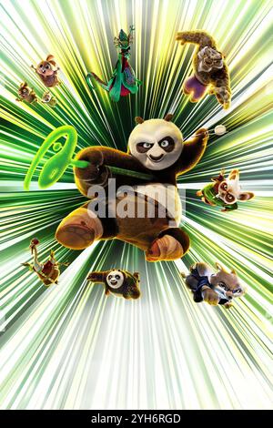 KUNG Fu PANDA 4 (2024), réalisé par MIKE MITCHELL et STEPHANIE STINE. Crédit : DreamWorks animation / Universal Pictures / album Banque D'Images