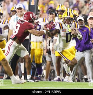 Baton Rouge, États-Unis. 09 novembre 2024. Lors d'un match de football de la Southeastern Conference au Tiger Stadium le samedi 9 novembre 2024 à Baton Rouge, Louisiane. (Photo de Peter G. Forest/Sipa USA) crédit : Sipa USA/Alamy Live News Banque D'Images