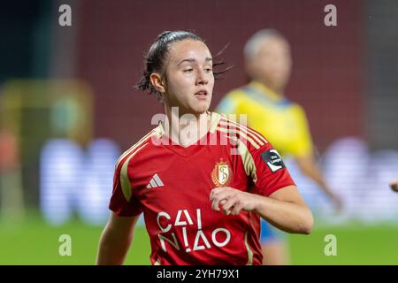 Liège, Belgique. 09 novembre 2024. Loredana Humartus (3) de Standard Portrait photographié lors d'un match de football féminin entre Standard Femina de Liege et KVC Westerlo Women lors de la 9ème journée de la saison 2024 - 2025 dans la Super League belge Lotto Womens, le samedi 9 novembre 2024 à Liège, BELGIQUE . Crédit : Sportpix/Alamy Live News Banque D'Images