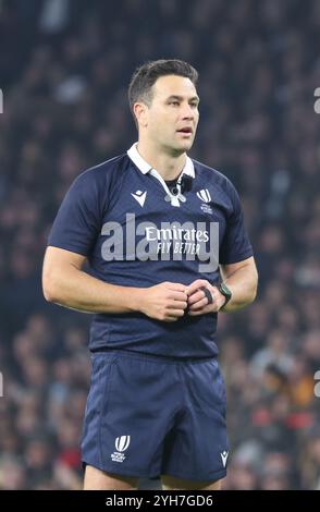 Londres, Royaume-Uni. 09 novembre 2024. Arbitre Ben O'Keeffe lors des Autumn Nations Series entre l'Angleterre et l'Australie (Wallabies) au stade Allianz, Twickenham, Londres le 09 novembre 2024 crédit : action Foto Sport/Alamy Live News Banque D'Images