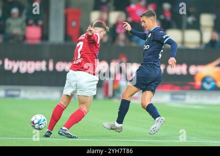 Silkeborg, Danemark. 10 novembre 2024. Silkeborg moeder Randers FC i Superligaen soendag den 10. novembre 2024 paa JYSK Park i Silkeborg soendag den 10. novembre 2024. Crédit : Ritzau/Alamy Live News Banque D'Images