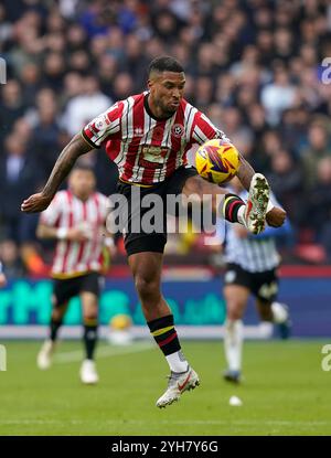 Sheffield, Royaume-Uni. 10 novembre 2024. Tyrese Campbell de Sheffield United lors du Sky Bet Championship match à Bramall Lane, Sheffield. Le crédit photo devrait se lire : Andrew Yates/Sportimage crédit : Sportimage Ltd/Alamy Live News Banque D'Images