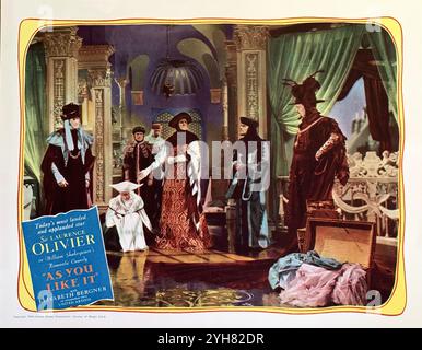 FELIX AYLMER dans AS YOU LIKE IT 1936 le réalisateur PAUL CZINNER joue William Shakespeare traitement James M. Barrie musique William Walton cinématographie Harold Rosson monteur David Lean costumes John Armstrong et Joe Strassner caméraman Jack Cardiff chorégraphe Ninette de Valois Inter-Allied film Producers Ltd. / United Artists (pour 1949 réédition aux États-Unis) Banque D'Images