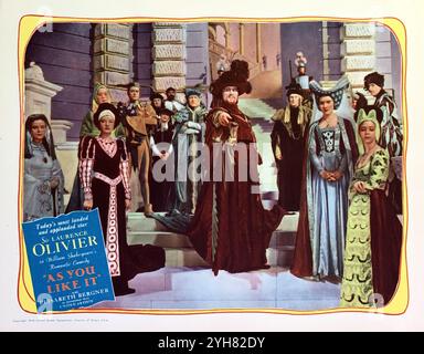 FELIX AYLMER dans AS YOU LIKE IT 1936 le réalisateur PAUL CZINNER joue William Shakespeare traitement James M. Barrie musique William Walton cinématographie Harold Rosson monteur David Lean costumes John Armstrong et Joe Strassner caméraman Jack Cardiff chorégraphe Ninette de Valois Inter-Allied film Producers Ltd. / United Artists (pour 1949 réédition aux États-Unis) Banque D'Images