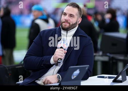 Munich, Allemagne. 10 novembre 2024. NFL Munich Game New York Giants - Carolina Panthers AM 10.11.2024 in der Allianz Arena in Muenchen Bjoern Werner Foto : Revierfoto crédit : ddp media GmbH/Alamy Live News crédit : ddp media GmbH/Alamy Live News Banque D'Images