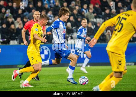 Odense, Danemark. 09 novembre 2024. Max Ejdum (18 ans) d'Odense BK vu lors du match NordicBet Liga entre Odense BK et AC Horsens au Parc d'énergie naturel d'Odense. Crédit : Gonzales photo/Alamy Live News Banque D'Images