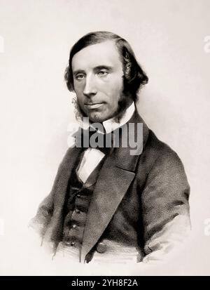 John Tyndall, 1820–1893, physicien et chimiste irlandais, découvreur oft HE Greenhouse Effect, édité numériquement Banque D'Images